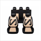 Set Huse Scaune Universale Nero Bej Personalizate cu Audi