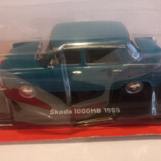 Macheta Skoda 1000MB - 1969 - Hachette scara 1:24