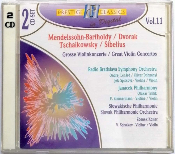 2CD compilație - Prestige Classics in Digital: Volumul 11 (Concerte de vioară)