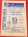 Program meci fotbal PETROLUL PLOIESTI - FC BIHOR ORADEA (23.09.1990)