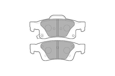 Placute frana spate Jeep Grand Cherokee 4 (Wk, Wk2), 06.2010-, marca SRLine S70-1623 foto