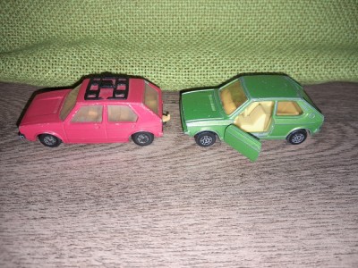 WV GOLF 1975- CORCI WV GOLF- CORCI, LESNEY, MATCHBOX, ROVERMATIC, TRACTOR, TRAILER, KARRIER- MASINUTE- LOT 10 MASINI foto