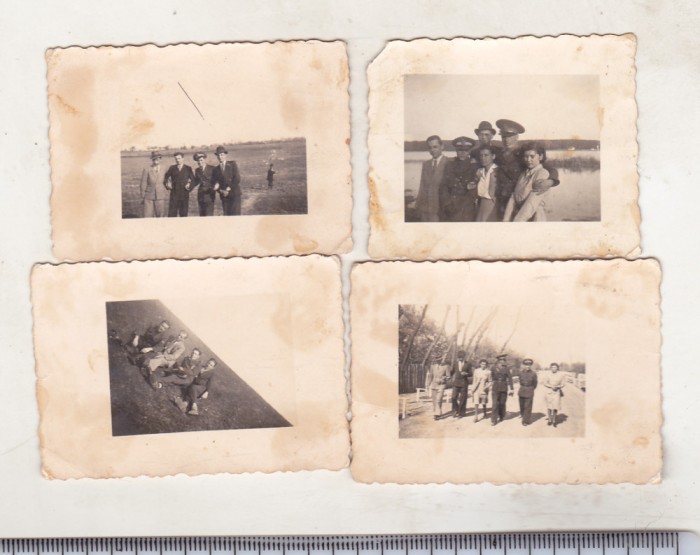 bnk foto Aviatori romani - WW II - lot 4 poze mici