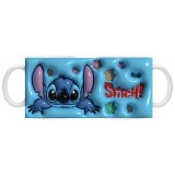 Cana alba personalizata &quot;STITCH &quot;, INOVATIX&reg;️. 330ml