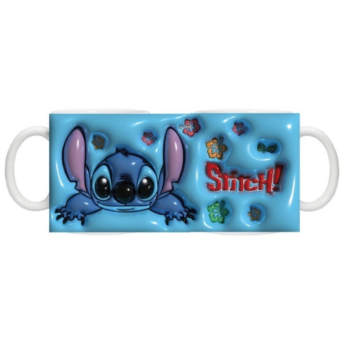 Cana alba personalizata &quot;STITCH &quot;, INOVATIX&reg;️. 330ml