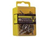 Diblu din aluminiu 4,8mm, 12mm lungime, 40buc. - C.K