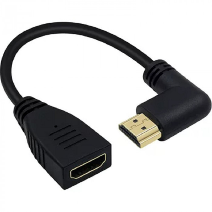 Cablu HDMI digital la HDMI mufa la 90 grade 5cm TED283645