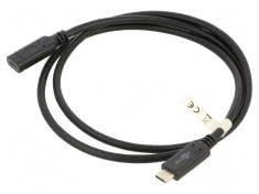 Cablu USB 3.1 USB C 1m negru 5Gbps 60W