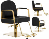 Scaun de coafat Drake hidraulic rotativ pentru salonul de coafură Suport cromat scaun de coafor