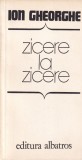 Ion Gheorghe - Zicere la zicere