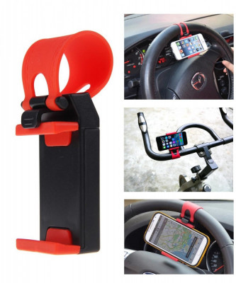 Mobile Phone Holder for car steering wheel foto