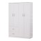Dulap dormitor Zelia Alb 120x42x180 cm