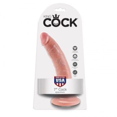 KING COCK - 7 DILDO FLESH 17.8 CM foto