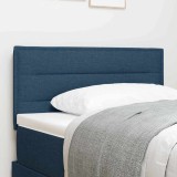 Headboard LED Design Linii Albastru 90 cm Țesătură