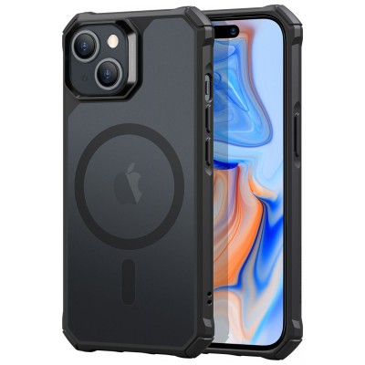 Husa iPhone 15 Plus ESR Air Armor HaloLock, negru foto