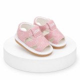 Sandalute roz cu piuitoare - Ursuleti (Marime Disponibila: Marimea 20)