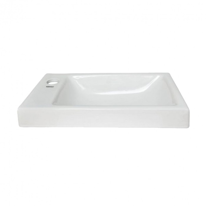 RIMINI-L Lavoar design ceramic Rimini, instalare pe st&acirc;nga 43x23 cm