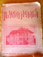 Revista ,liceului Elena Doamna Craiova, 1947 foto