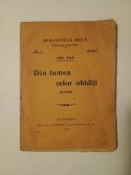 Ion Pas - Din lumea celor obidiți (schițe) (debut editorial, 1912)