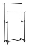 Cumpara ieftin Suport haine otel negru Roald 80x42x90x160h