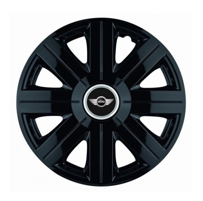 Set 4 Capace Roti, potrivite jantelor de R14, pentru Mini, model Cosmos Negru