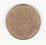 Franța 5 centimes 1977