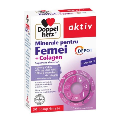 Minerale pentru Femei + Colagen 30 comprimate Doppelherz foto