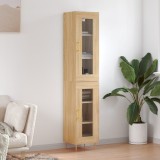 Cumpara ieftin Dulap &icirc;nalt, stejar sonoma, 34,5x34x180 cm, lemn prelucrat