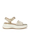 Geox sandale D SPHERICA ECUB-3 S femei, culoarea bej, cu platforma, D550VA 022NF CH62L