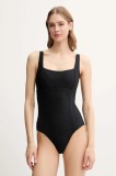 Rip Curl costum de baie dintr-o bucată culoarea negru, cupa usor rigidizata, 0AYWSW