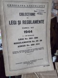 Colectiune de legi si regulamente tomul XII 1944 legi nr.551-605