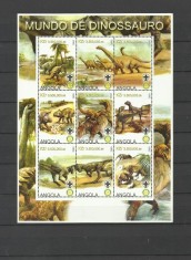 ANGOLA 2000 ANIMALE PREISTORICE DINOZAURI foto