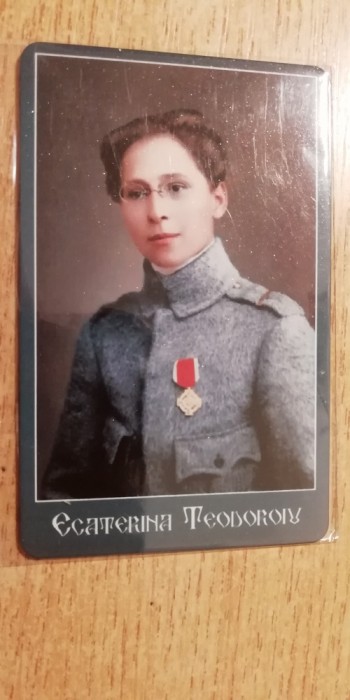 D2 - Magnet frigider - Tematica Istorie - Ecaterina Teodoroiu