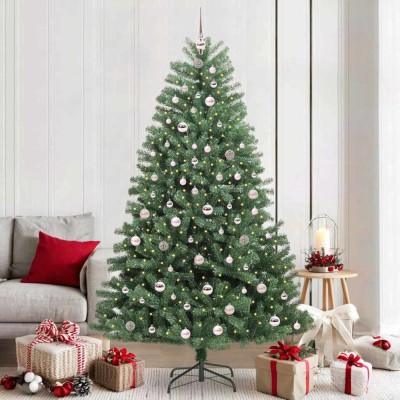 vidaXL Brad de Crăciun artificial cu ramuri articulare Verde 210 cm 3395498 foto