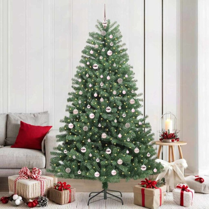 vidaXL Brad de Crăciun artificial cu ramuri articulare Verde 210 cm 3395498
