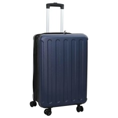 Valiză cu blocare Albastru &amp;icirc;nchis 43 x 27 x 66 cm Plastic ABS foto