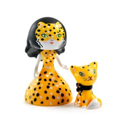 Figurina Arty Toys Printesa Feline si motanul Cleo Djeco