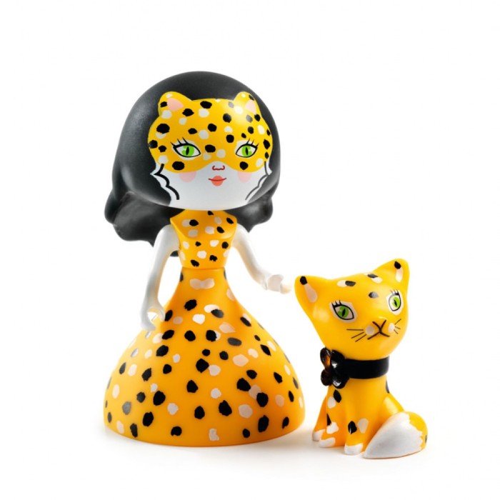 Figurina Arty Toys Printesa Feline si motanul Cleo Djeco