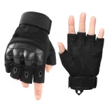 Cumpara ieftin Manusi tactice militare, Total Survivor, protectii articulate, nylon, negre, L