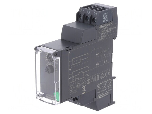Timer Multifuncțional 0,05s-300h SPDT 250VAC/8A 24-240VAC/DC