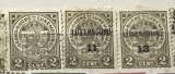 Timbre Interbelica TMB1RAR 2 cent LUXENBURG Supratipar