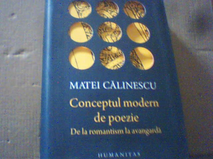 Matei Calinescu - CONCEPTUL MODERN DE POEZIE/ De la romantism la avangarda /2017