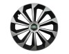 Set 4 capace roti Fame Gri-Negru cu inel R14, pentru gama auto Land Rover, Autohelix MSA