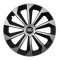 Set 4 capace roti Fame Gri-Negru cu inel R14, pentru gama auto Land Rover