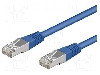 Cablu patch cord, Cat 5e, lungime 1m, SF/UTP, Goobay - 68054