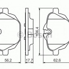 Set placute frana,frana disc BMW Seria 5 Touring (F11) (2010 - 2016) BOSCH 0 986 494 432