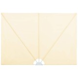 Cumpara ieftin Copertina laterala pliabila de terasa, crem, 300x150 cm