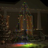 vidaXL Brad Crăciun conic, 300 LED-uri, 120x220 cm, interior&amp;exterior 328590
