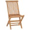 Set de masa pentru gradina Maro Lemn Teak Solid - 2