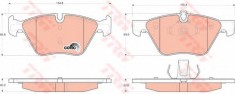 Set placute frana,frana disc BMW Seria 5 (E60) (2003 - 2010) TRW GDB1559